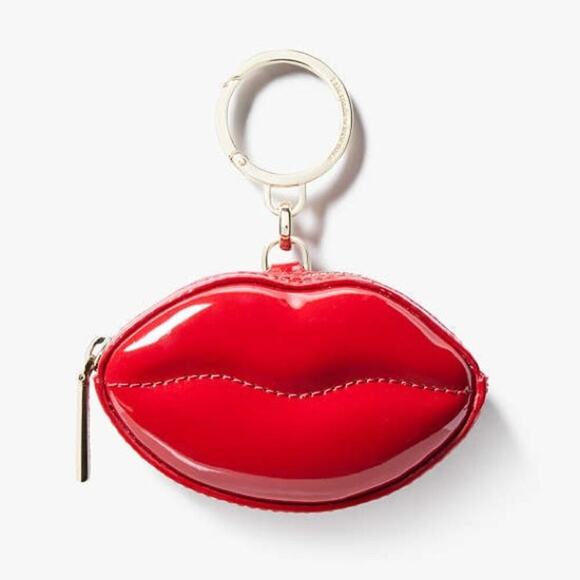 kate spade Mwah 3D Coin Purse Keychain New with Tag Sold Out Online MSRP $129 - Picture 3 of 4